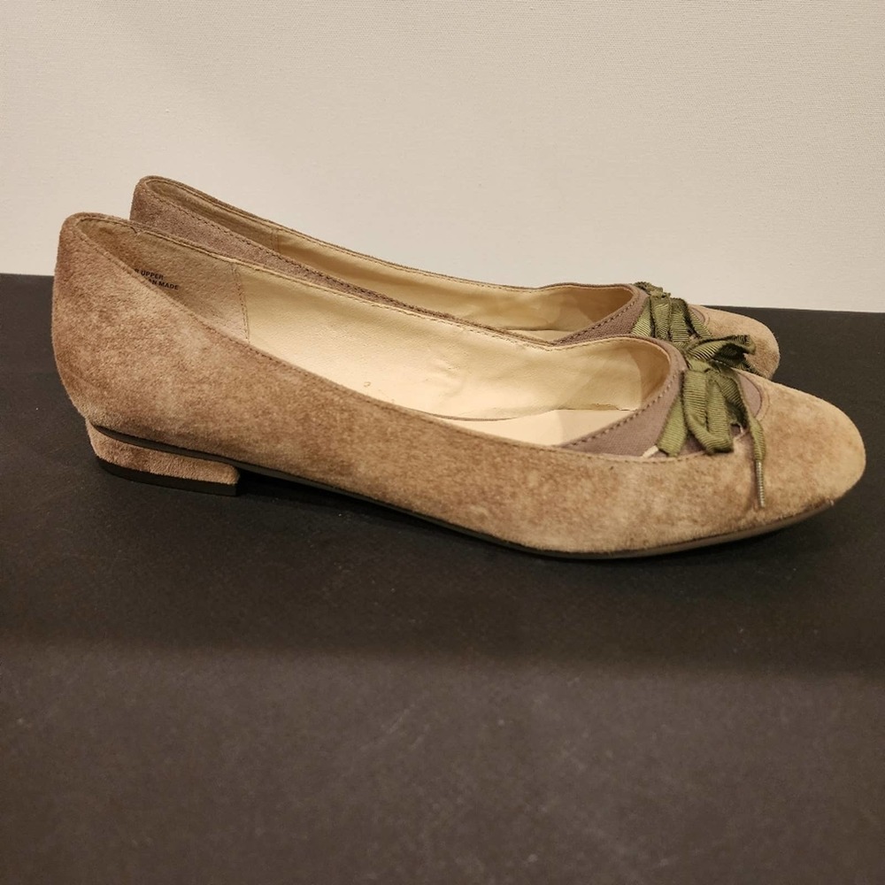 SEYCHELLES Special Edition Taupe Suede Leather Flats SIZE 10M - Picture 10 of 14